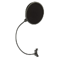 Puffskydd för mikrofon vid inspelning